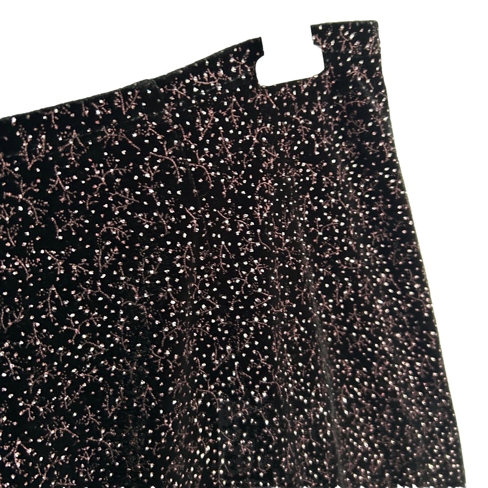 Vintage Velvet Bling Trumpet Fairygoth Flared Black Purple Skirt Womens L Y2K - Picture 6 of 15